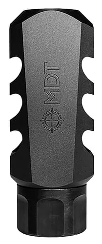 Mdt Sporting Goods Inc 103516BLK Elite Muzzle Brake30 Cal (7.62mm), Black Steel, 3 Port, 5/8″-24 tpi