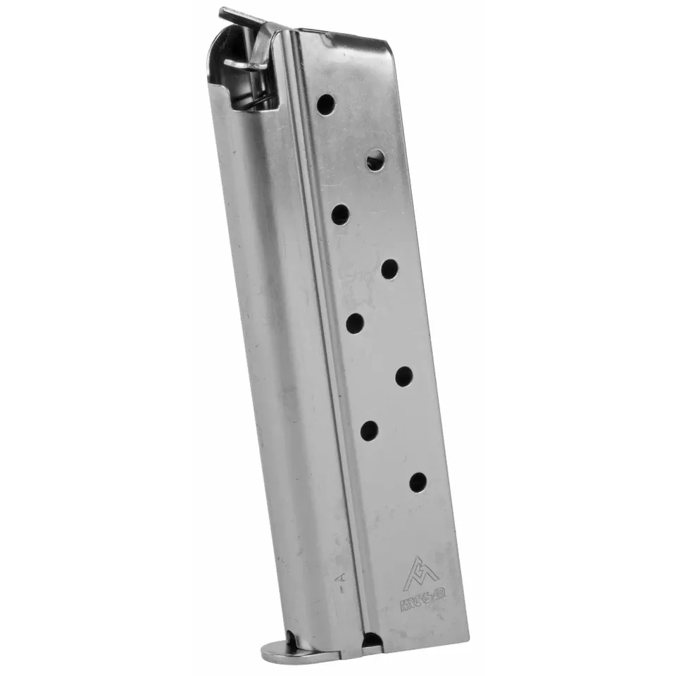 MEC-GAR Magazine for Colt .38 Super, 9-Round, Nickel Finish