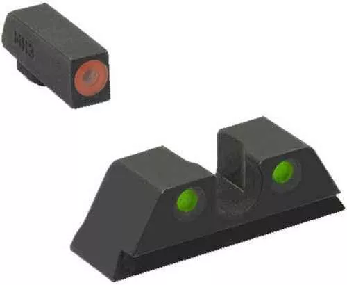 Meprolight Hyper Bright Night Sights For Glock 42/43 Tritium Orange/Green