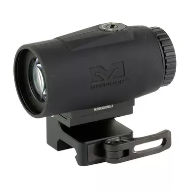 Meprolight MMX4, Magnifier, 4X Power, 24mm Objective, Flip To Side QD Mount, Fits Picatinny, Black 8016000200
