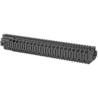 Midwest Industries AR-15 Combat Rail | 15″ Inch | One Piece Free Float Hand Guard | Black | MI-CRT15