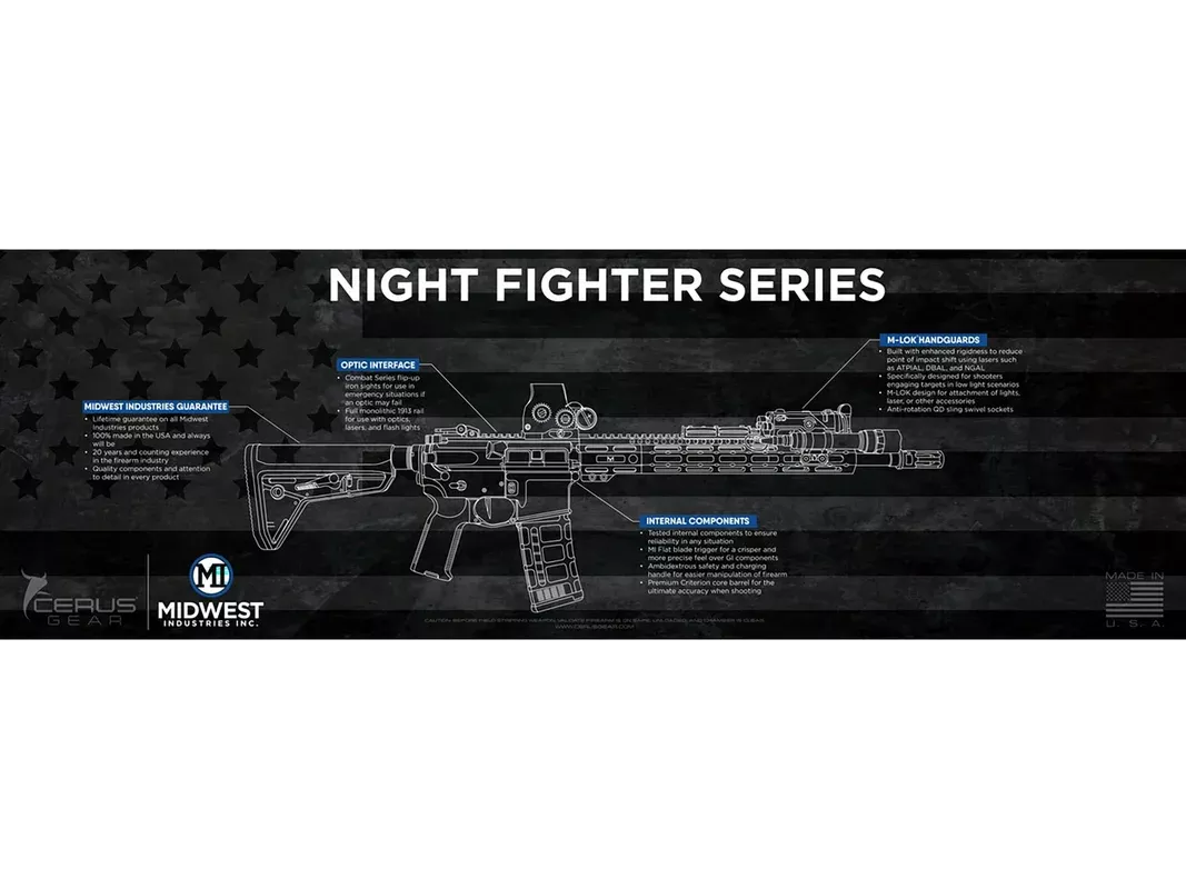 Midwest Industries Gun Cleaning Mat AR-15 Series 36″ x 12″