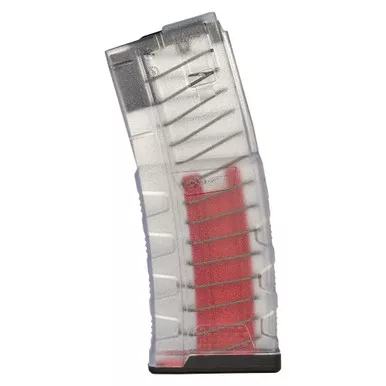 Mission First Tactical EXD, Magazine, 223 Remington/5.56 NATO, 15 Rounds, 30 Round Body Style, Fits AR-15, Clear