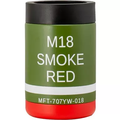 Mission First Tactical M18 Red Smoke Can Cooler | 12 oz | Green | DM18R-CAN