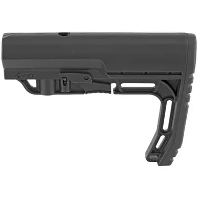 Mission First Tactical (MFT) | Battlelink Utility Stock | Fits 6 Position | Mil-Spec | Black | BMSMIL