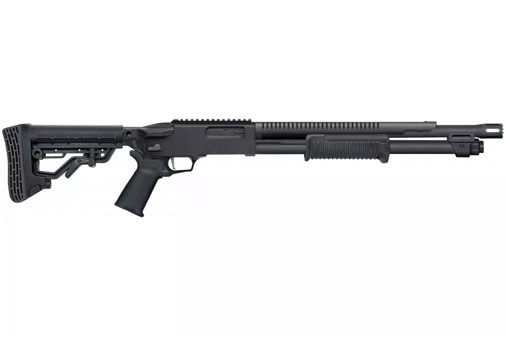 Mossberg 590R 18.5″ 12GA 3″ 6+1 Pump-Action Breacher Shotgun w/ Magpul Furniture – 50761