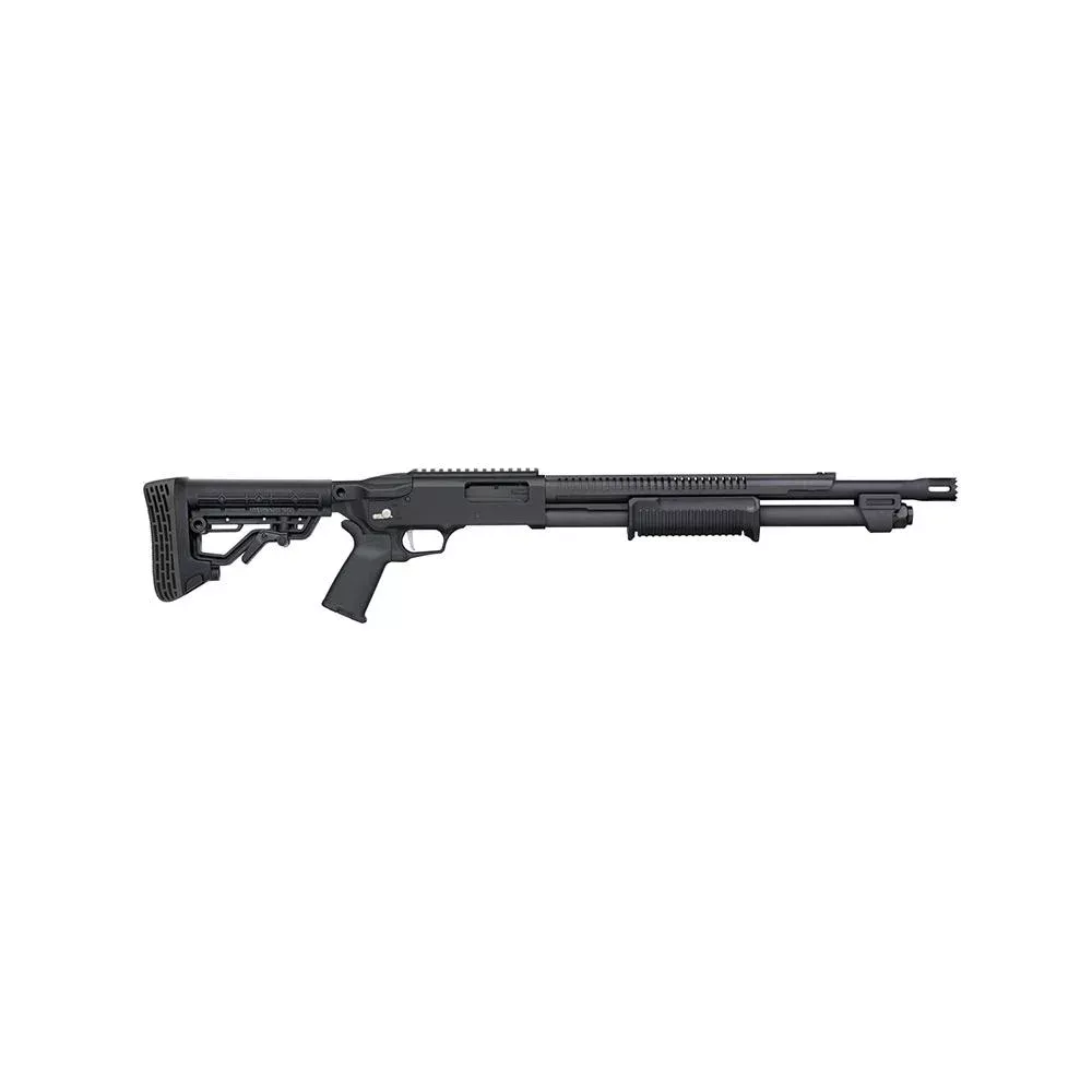 Mossberg 590R Stand Off Shotgun 12ga 6rd Capacity 18.5″ Breacher Barrel AR Mil-Spec Stock