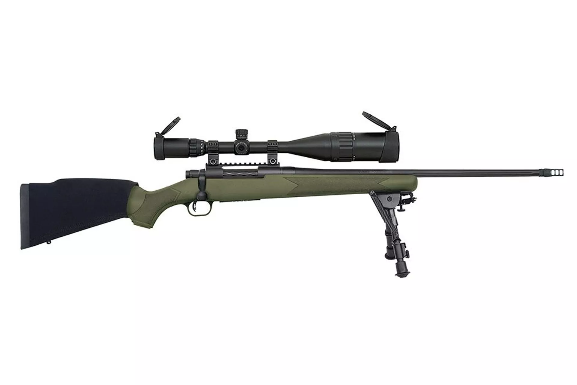 Mossberg Patriot Night Train II 22″ .308 Winchester Bolt-Action Rifle w/ Bipod & 6-24×50 Scope – OD Green – 27924