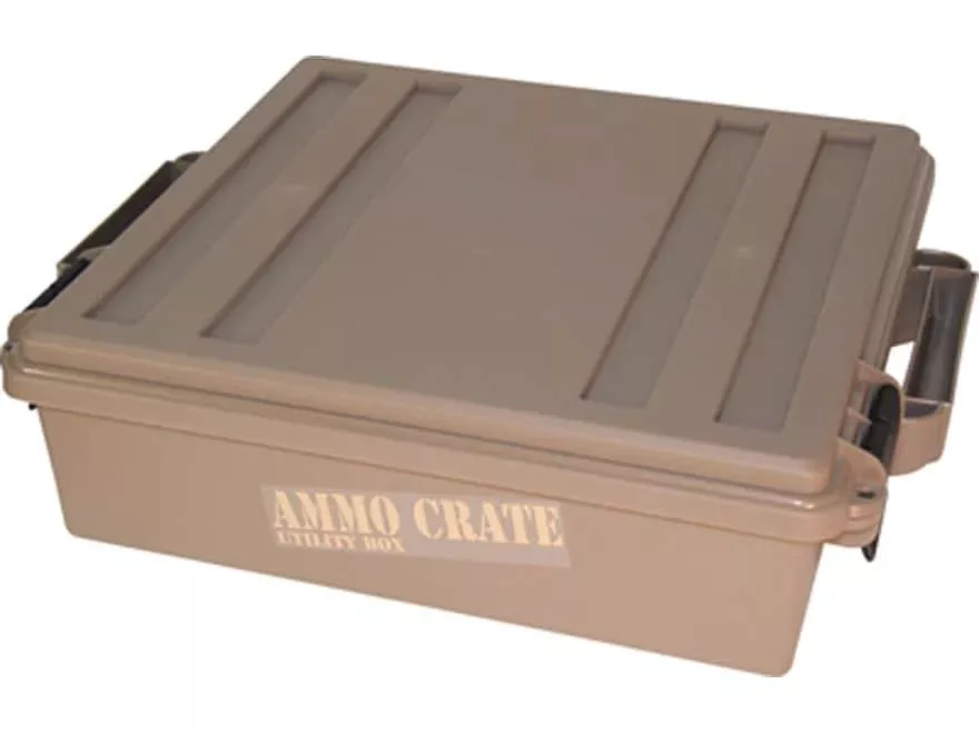 MTM Ammo Crate Polymer Dark Earth 4.50″ Deep