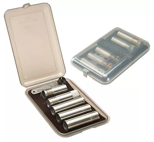 MTM Choke Tube Case for 6 Extended Tubes Clear Smoke