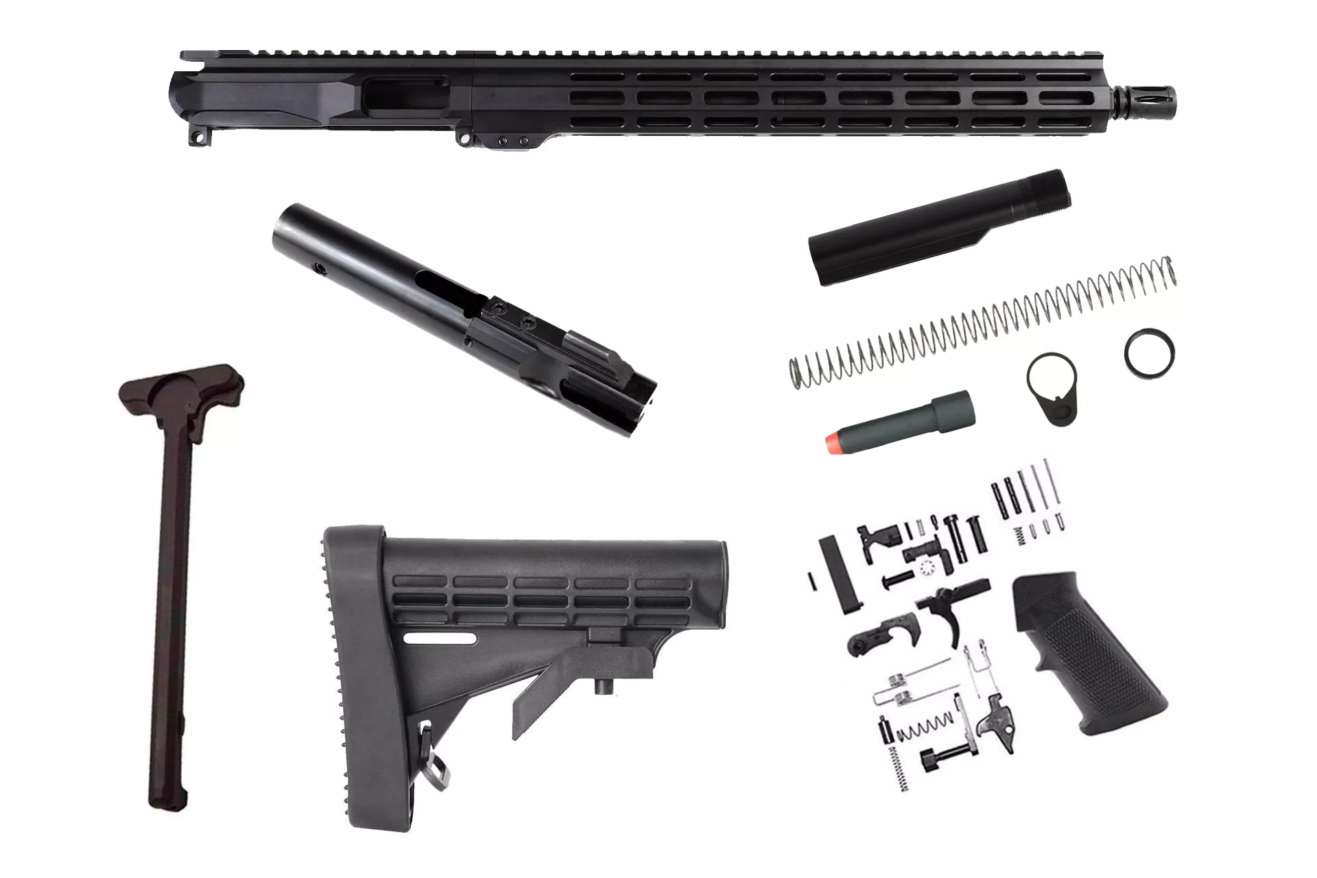 NBS 16″ Slick Side Billet 9mm SOCOM M-LOK Rifle Kit