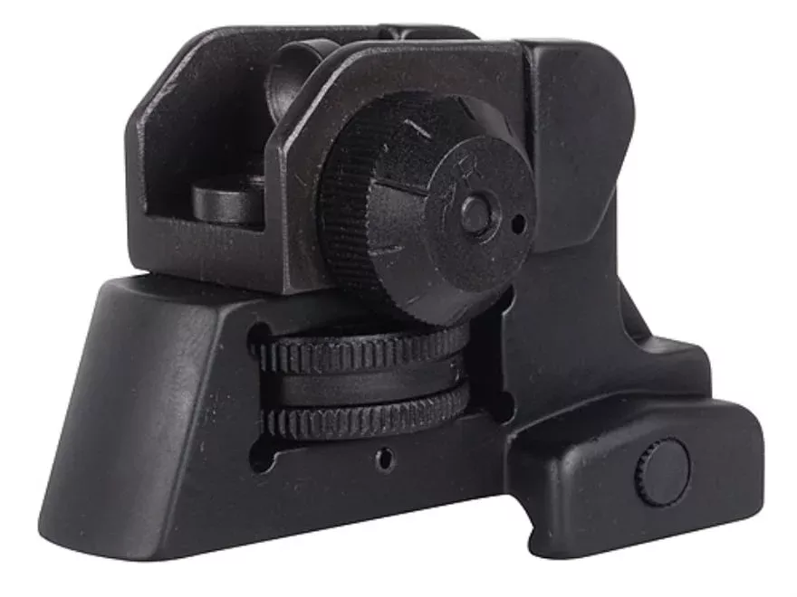 NcStar A2 Style AR-15 Rear Sight Black