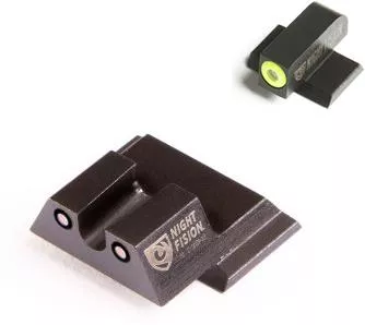 Night Fision Perfect Dot NS Set w/Yellow Front +Black U Rear Fits S&W M&P Excluding Shield