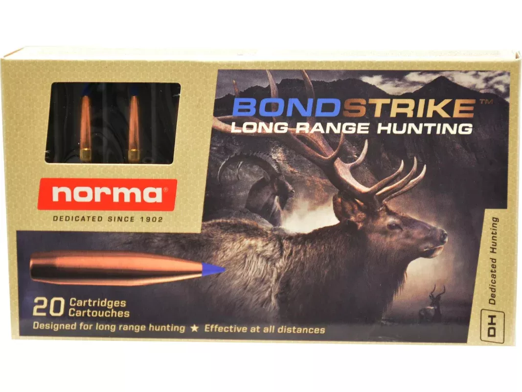 Norma BondStrike 308 Winchester Ammo 180 Grain Bonded Polymer Tip Box of 20