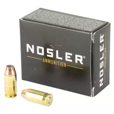 Nosler Assured Stopping Power, 45ACP, 185 Grain, Jacketed Hollow Point, 20 Round Box 51278