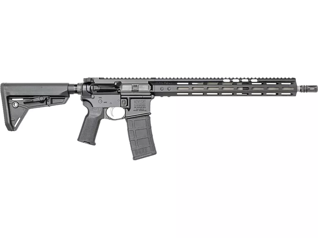 Noveske Chainsaw Semi Automatic Rifle 5.56x45mm NATO 16″ Black Threaded Barrel Black Frame Black Pistol Grip