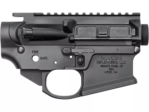 Noveske Receiver Matched Set 4Th Generation N4 BLK Anodize Installed- Takedown Pin Pivot Pin Port Door Assembly Forward Assist Assembly Ambi Controls Included- Tension Screw – 4000880