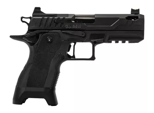 Oa Defense2311 Pro w/Plus Kit Compact Frame 9mm Luger 17+1 4.25" Black Ported Barrel, DLC Black Steel Optic Ready/Serrated Slide, Black Aluminum Frame w/Picatinny Rail, Black Polymer Grip, Ambidextr