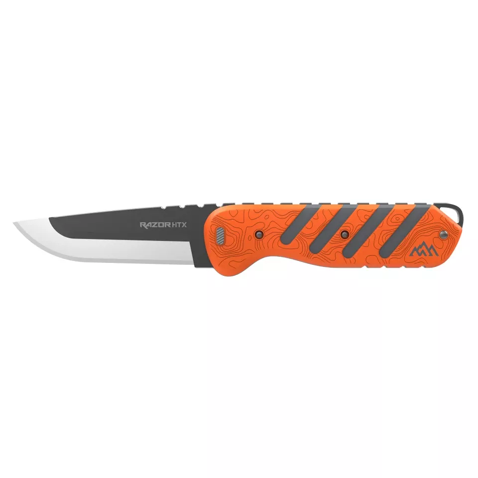 OD Edge Razor HTX 5" Folding Knife Gray/Orange/Black
