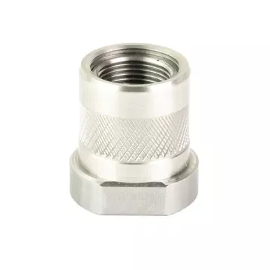 Odin Works Thread Adapter | 1/2X28 to 5/X24 | 223 Remington/556NATO | Silver | SUP-TA-1-2-TO-5-8