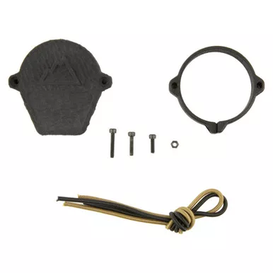 One Hundred Concepts Ruggedized Rear ScopeCap - Scope Cover, 44.5-46.5mm Rear Optic Lens, Black