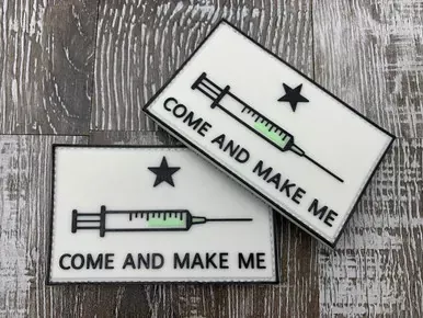 Owl & Anchor | “Come and Make Me” | 3.25″ PVC Patch | O&A-PVCPCHMakeMe