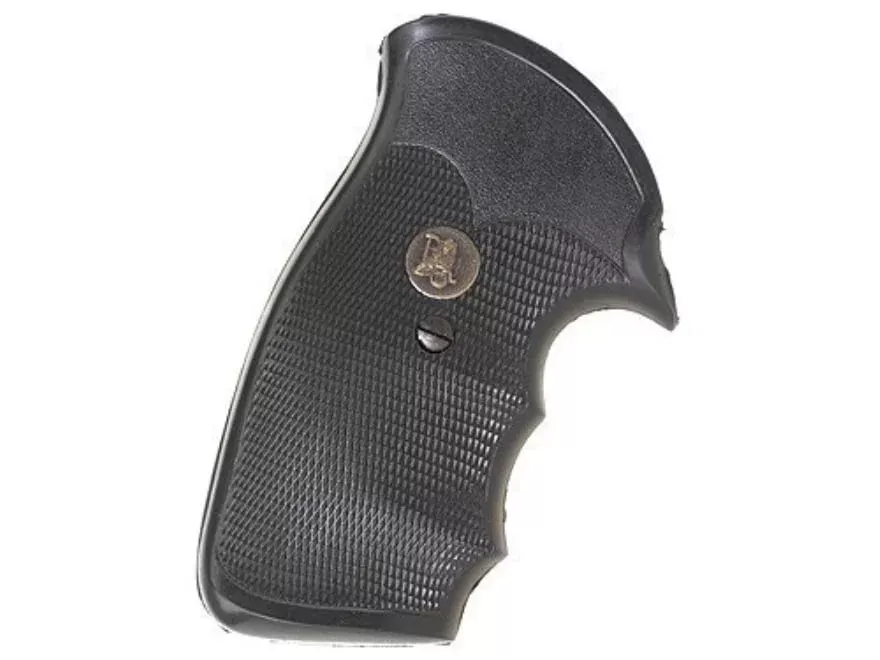 Pachmayr Gripper Grips with Finger Grooves for Ruger Security Six Rubber Black