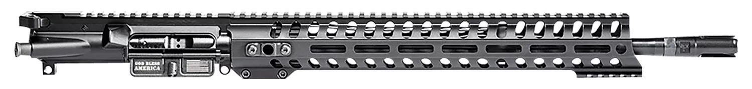 Patriot Ordnance FactoryMinuteman Complete Upper 5.56x45mm NATO 16.50″ Black Nitride Barrel Aluminum Patriot Brown Receiver 14.50″ M-LOK Handguard Lo Pro DI Gas Block (Mid Length)