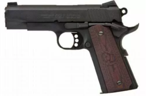 Pistol COLT LightweightCommander 9mm 4.25" Barrel Blued/Wood