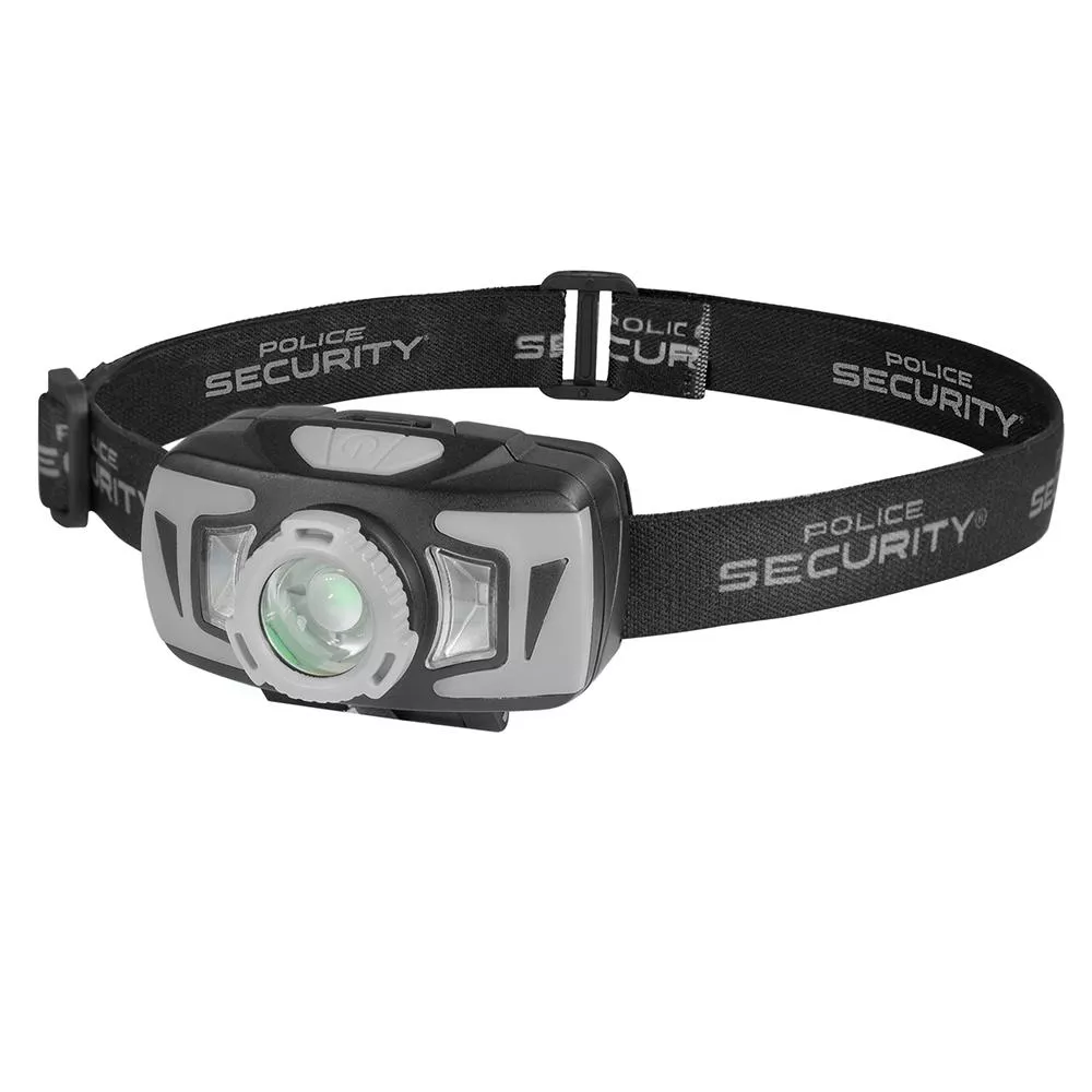 Police Security Flashlights Ryder Headlamp 500 Lumens Black
