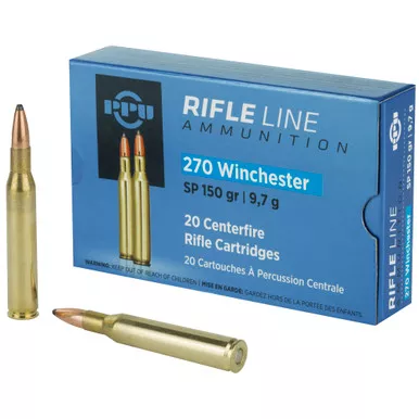Prvi Partizan Rifle, 270 Win, 150 Grain, Soft Point, 20 Round Box PP2702