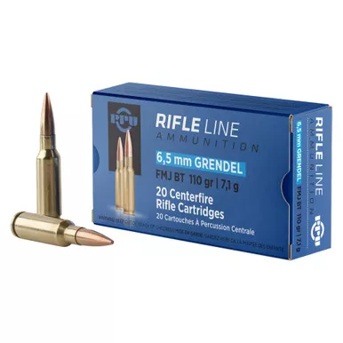Prvi Partizan Standard Rifle - 6.5 Grendel, 110Gr, Full Metal Jacket Boat Tail, 20-Round Box