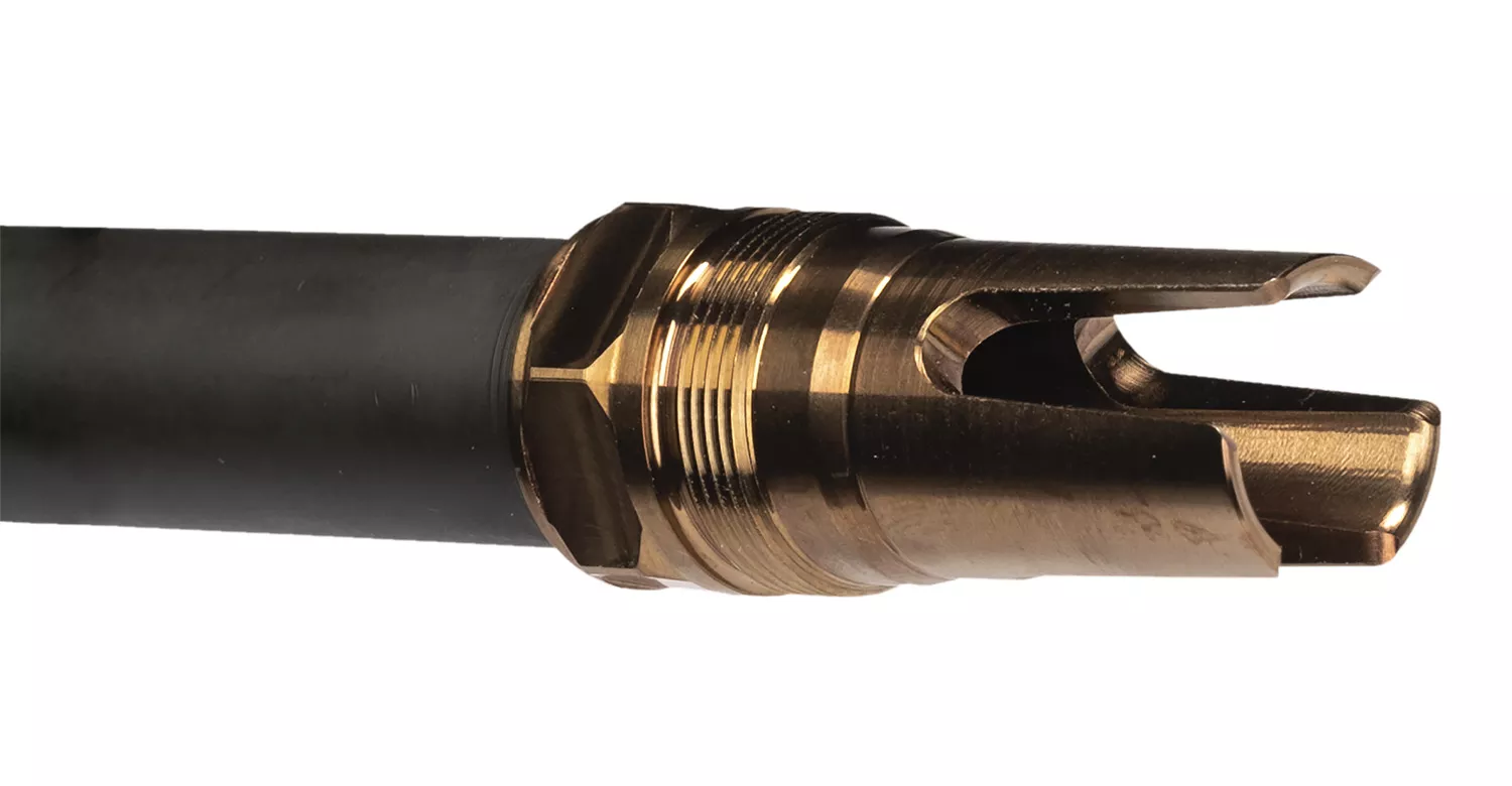 Q LLC ACCFH3/4-24 Flash Hider7.62 Steel 3/4"x24 Threads 2.13" OAL