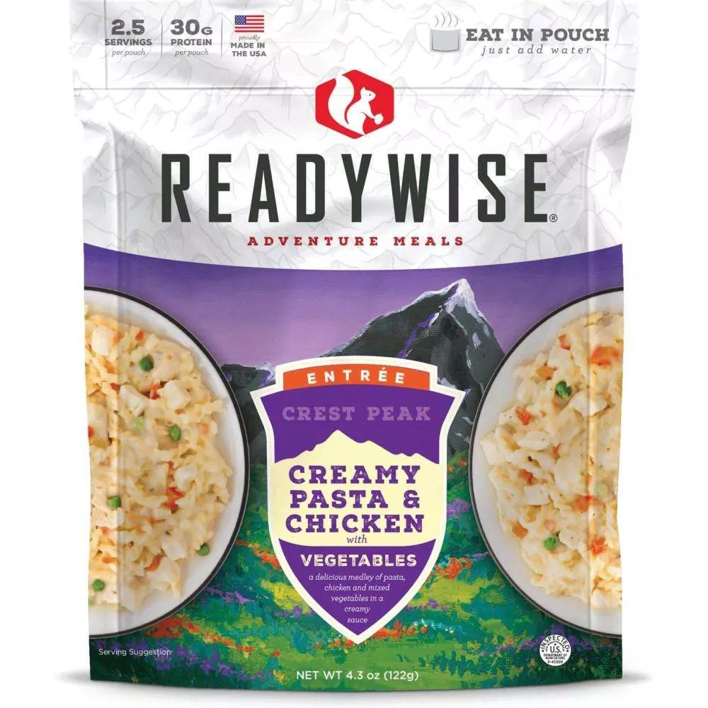 Readywise Crest Peak Creamy Pasta & Chicken – 4.3 oz