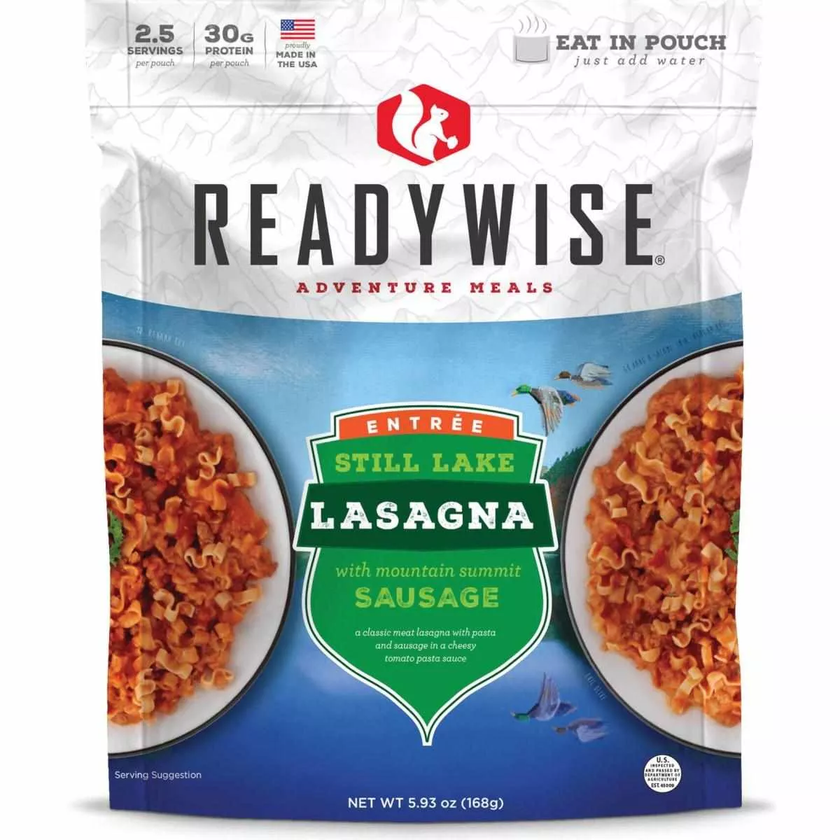 Readywise Still Lake Lasagna with Sausage – 5.93 oz