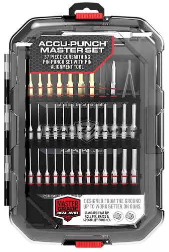 Real Avid Accu-Punch Master Set 37-piece Pin Punch Set with Alignment Tool