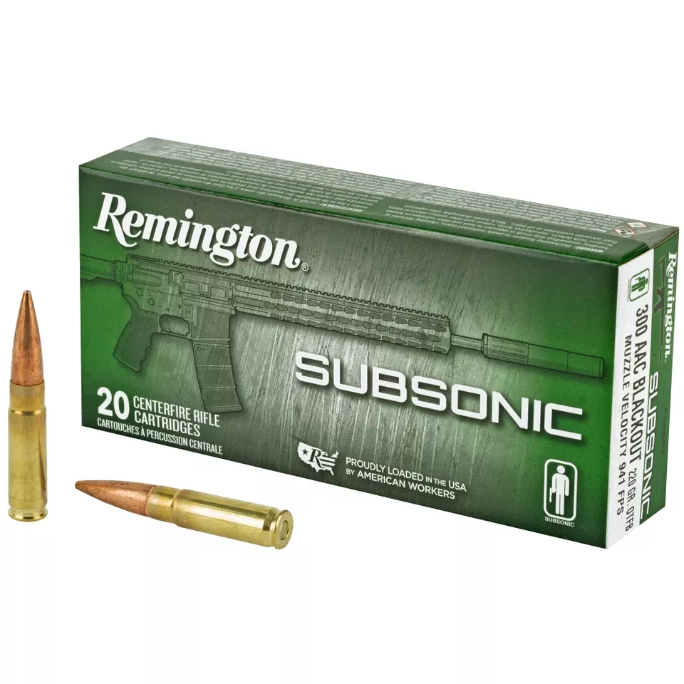 REM 300 Blackout 220 Grain Subsonic Ammunition - 20 Rounds/200 Rounds