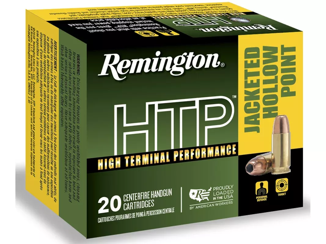 Remington High Terminal Performance (HTP) 380 ACP Ammo 88 Grain Jacketed Hollow Point