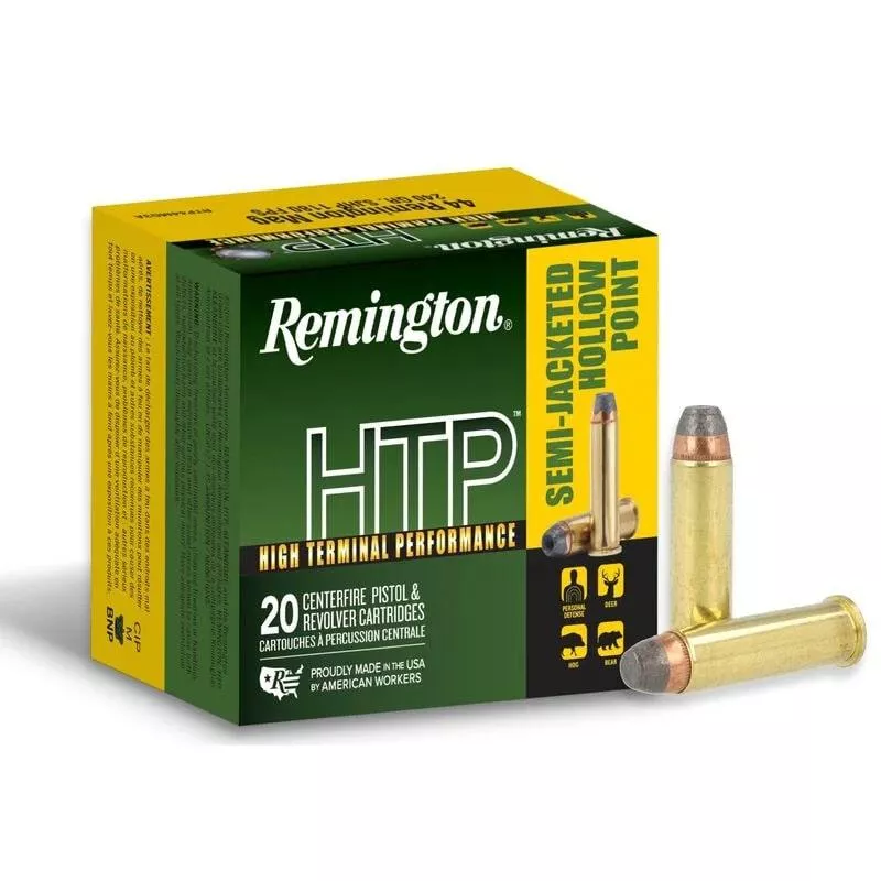 Remington HTP Handgun Ammunition .44 Rem Mag 240gr SJHP 1180 fps 20/ct