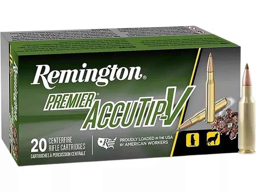 Remington Premier AccuTip Varmint 224 Valkyrie Ammo 60 Grain Polymer Tip Box of 20