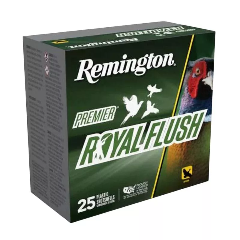 Remington Premier Royal Flush Shotshells 20ga 3″ 1oz 1450 fps #6 25/ct