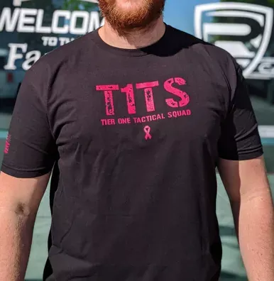 Rifle Supply T.1.T.S. Distressed | Breast Cancer Awareness | Men’s T-Shirt