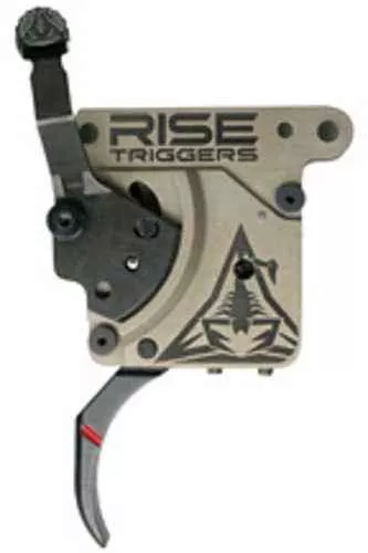Rise Armament Reliant Pro | Single Stage Trigger | Curved | 1 to 3Lbs | Fits Remington 700 | Flat Dark Earth/Black | RA-735-C