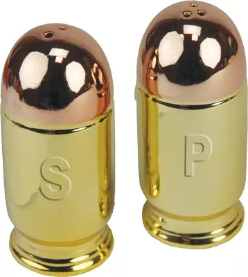 RIVERS EDGE PISTOL CARTRIDGE – SHAPED SALT & PEPPER SHAKERS