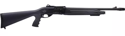 Rock Island X4 Tact LI-ON Full Size Frame 12 Gauge Semi-Auto 3″ 4+1 18.50″ Black Steel Barrel, Black Anodized Aluminum Receiver, Black Fixed w/Pistol Grip Synthetic Stock