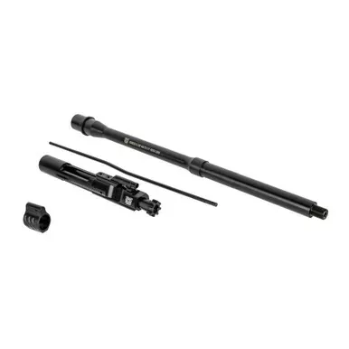 Rosco Manufacturing Bloodline | Saucepack | Barrel | 556NATO | 16″ | Mid Length Gas System | Fits AR-15 | Nitride Finish | Black | Includes Bolt Carrier Group | Gas Tube and Non Adjustable Gas Block | SP-BL-16-556-BCG-GTM-NGB-001