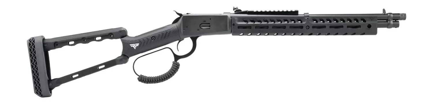 Rossi 920441613-TBRP R92 44 MAG 8+1 16.50″ Black Cerakote Alloy Steel Threaded Barrel & Drilled & Tapped Receiver, Black Fixed Wood Stock