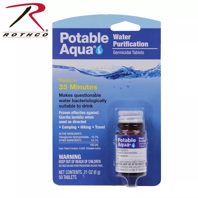 Rothco Potable Aqua Water Purification Tablets