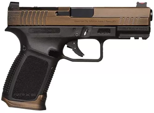 RPX3C9 9MM 4" BRZ SLIDE 15+1 | WINDOW CUT SLIDE | BLACK FRAME