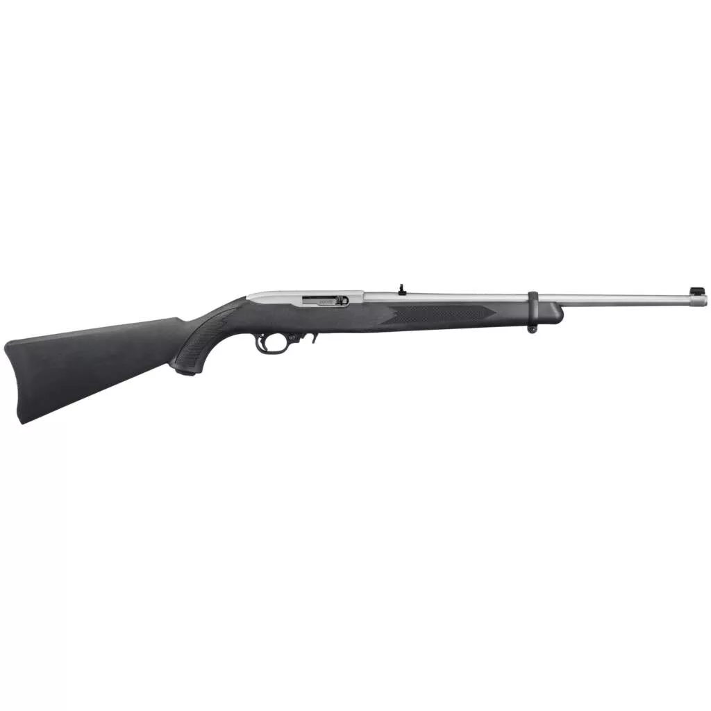 Ruger, 10/22 Carbine, Semi-Automatic Rifle, 22 LR, 18.5″ Barrel,Satin Finish, Stainless Steel, Synthetic Stock, 10Rd – RUG01256